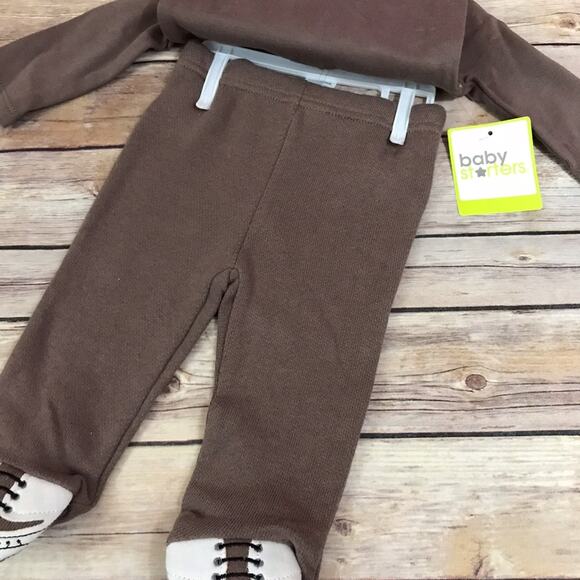 Baby Starters Boys Outfit Size 3 Months Tie Sweater Vest Wingtips Brown NEW - Picture 3 of 6